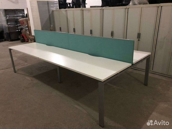 Стол офисный бенч система на 4 места