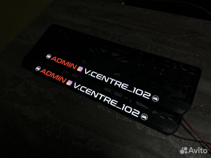 Номерная рамка с вашим логотипом