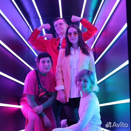 Неоновый тоннель Фотозона