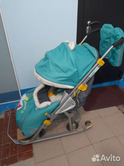 Детские санки коляска