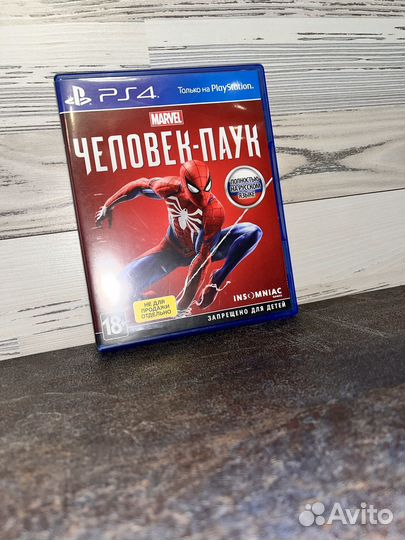 Диск на ps4 человек-паук