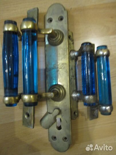 Оконные дверные ручки синее стекло другие латунные