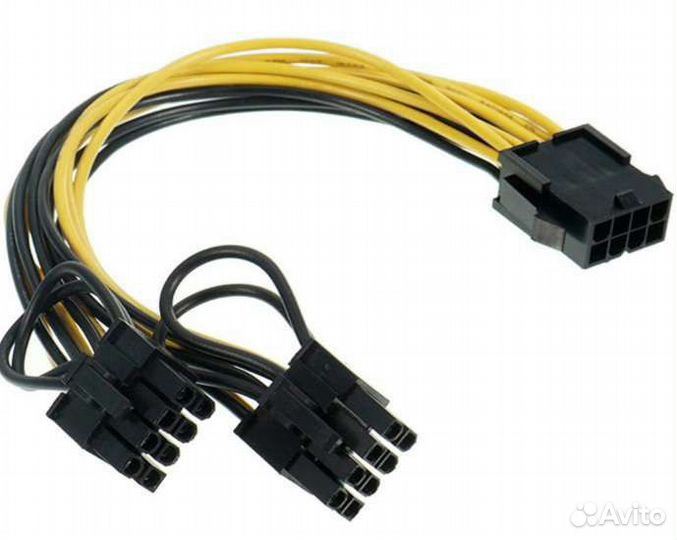 Переходник питания для видеокарт 8 pin на 2x8 pin