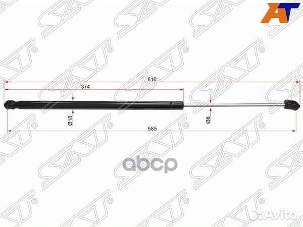 Амортизатор крышки багажника opel astra J 09