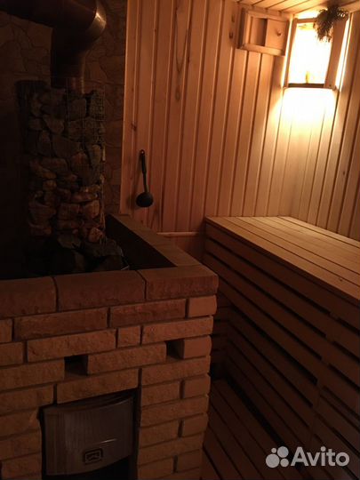 Баня на дровах с бассейном
