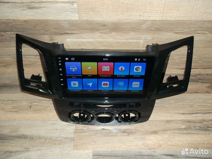 Магнитола Toyota Fortuner Android 2011-2015г