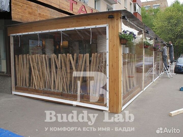 Мягкие окна для кафе, беседки