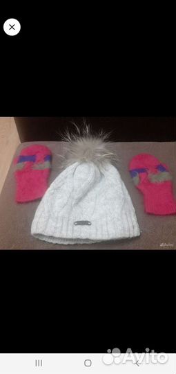 Комплект шапка, шарф