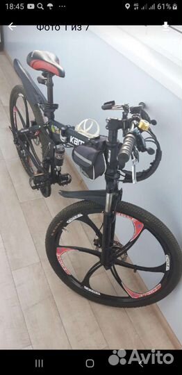 Складной двухподвесный горный велосипед