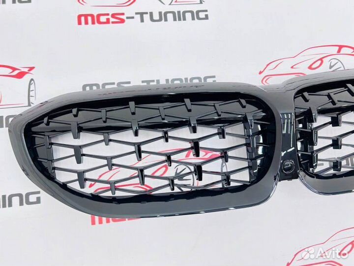 Решетка радиатора BMW 3 G20 M-Perfomance черная