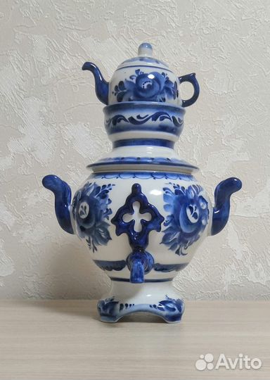 Самовар гжель