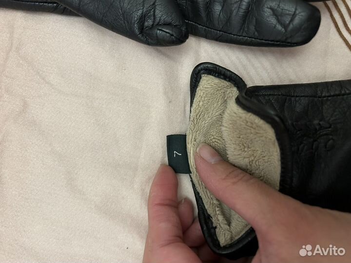 Перчатки женские кожаные 7 размер