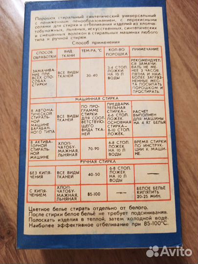 Стиральные средства из прошлого(СССР)