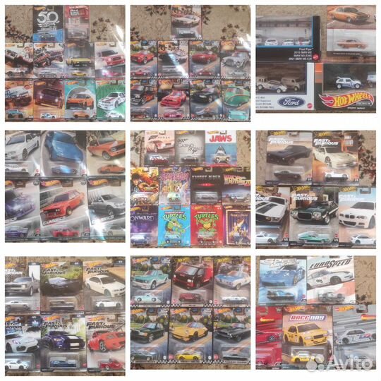 Hot Wheels подборка Премиум Mix разных сетов