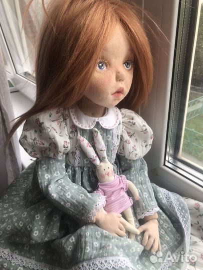 Текстильная кукла ручной работы на заказ