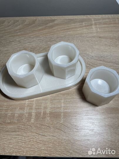 Подсвечник из эпоксидной смолы