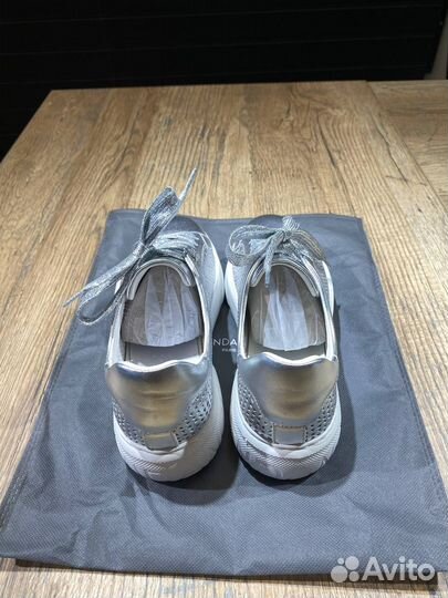 Серебристые женские кеды tendance, 37 Размер