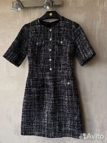 Твидовое платье lusio xs
