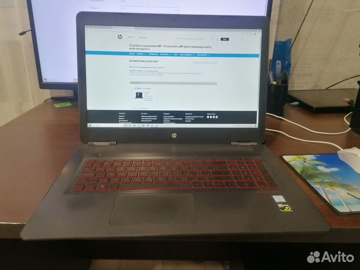 Игровой ноутбук HP Omen GeForce 1050Ti RAM-16GB