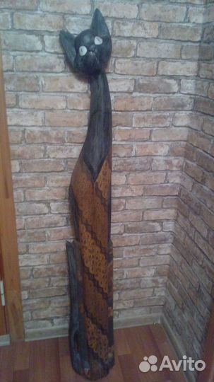 Кошка из дерева Богиня Бастет новая