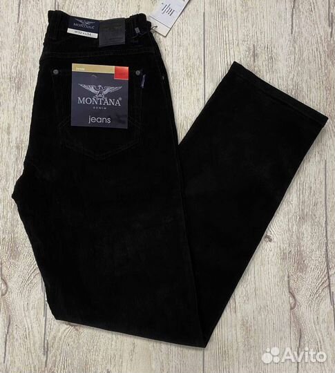 Вельветовые джинсы Montana 4805, черный