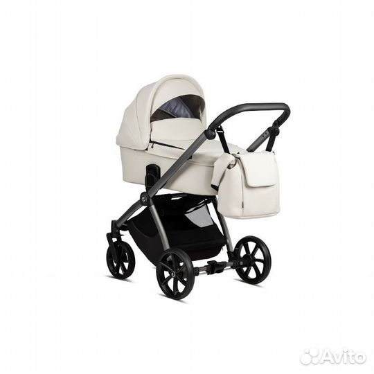 Коляска 2 в 1 Tutis Mio Eco-Leather (Light Gray)