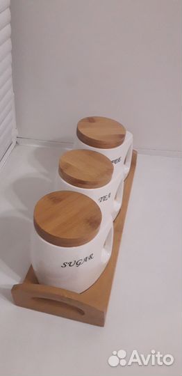 Новый набор банок для специй 750 мл. 3 шт