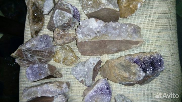 Камень Аметист Кольский 36 образцов