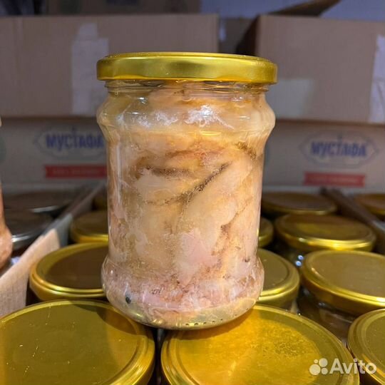 Печень трески в стекле