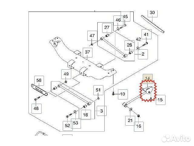 Сайлентблок Sportage Lacetti Gentra