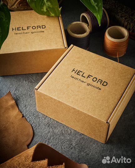 Мужской кожаный ремень ручной работы