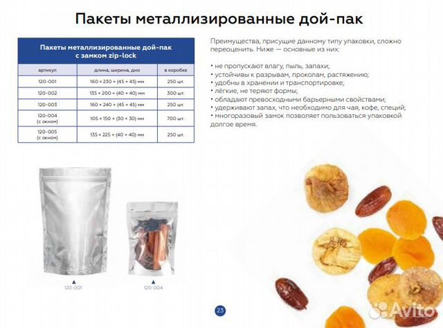 Пакет металлизированный дой-пак