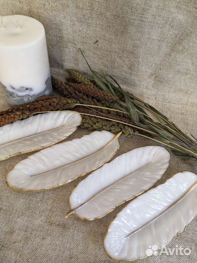 Набор тарелок из эпоксидной смолы