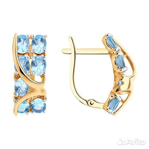 Серьги sokolov из золота, 727291