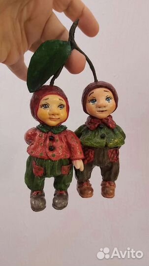 Ватные елочные игрушки