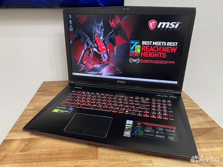 MSI GTX1070 8Gb 17.3 IPS 120Hz Core i7 16Gb SSD+Tb