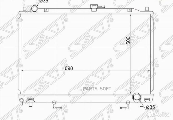 Радиатор Mitsubishi Pajero 99-20