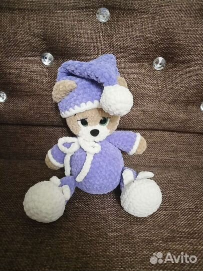 Мишка в пижаме ручная работа