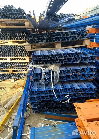 Стеллажи фронтальные металлические для склада Недк