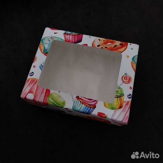 Крафт коробочка с окошком