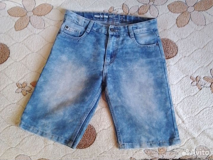 Шорты джинсовые на рост 152