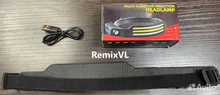 Видео Налобный фонарь с тройной лентой + прожектор