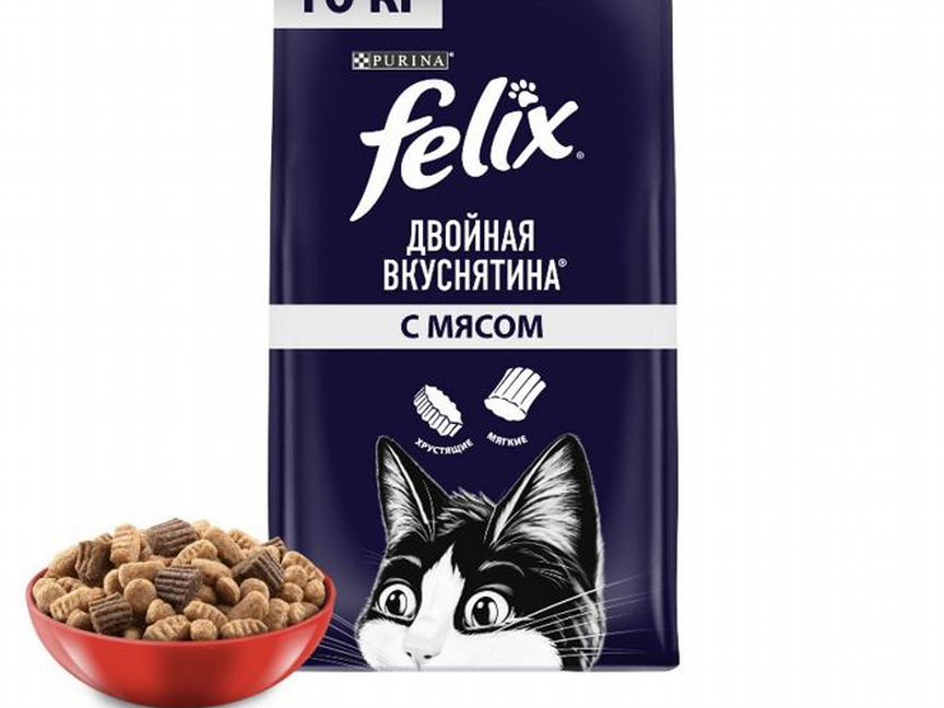 Сухой корм для кошек Felix 10кг