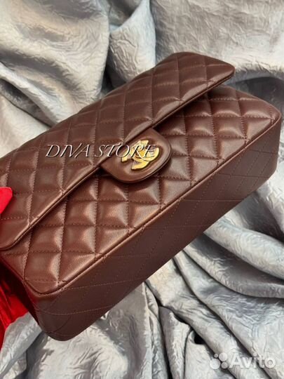 Сумка Chanel classic flap коричневая