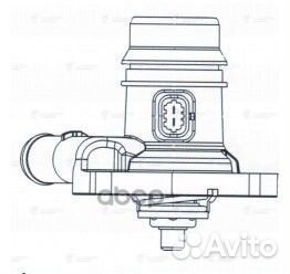 Термостат opel astra J 09- 1.4 LT2131 luzar