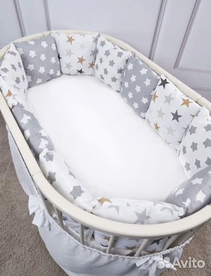 Бортики-подушки в кроватку