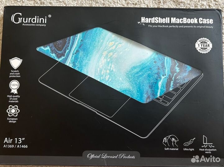 Чехол на macbook air 13 (A1369,A1466)