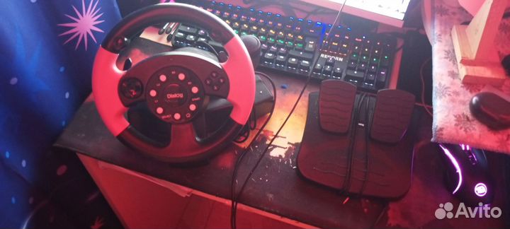 Руль для пк Dialog GW-125VR E-Racer