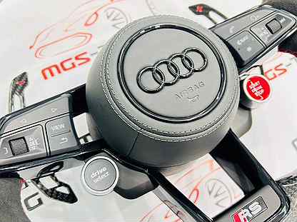 Руль Audi RS карбон дисплей Ауди A4 B9 RS4 А4 рс4