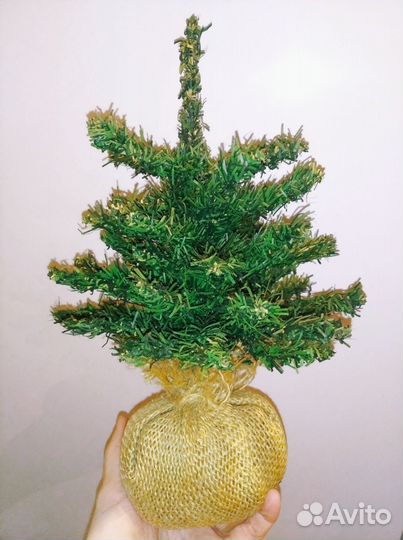 Елочка новогодняя в мягком кашпо